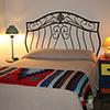 The Hacienda Cottage's bed at Four Bar Cottages